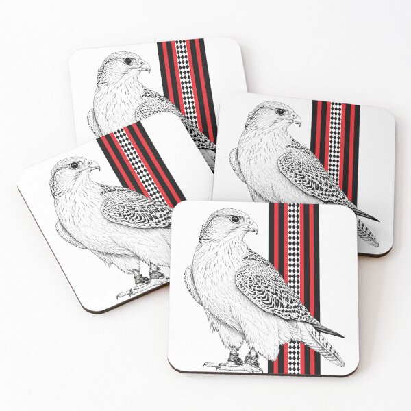 Item preview, Emirati Falcon with Sadu Pattern Sketch designed and sold by NUSKHAH UAE | Emirati Heritage Art.