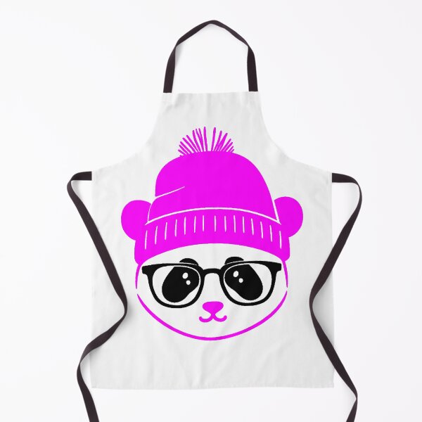 Item preview, Kawaii Panda Hat Glasses Winter Minimalist Nerd designed and sold by AstronautMerch.