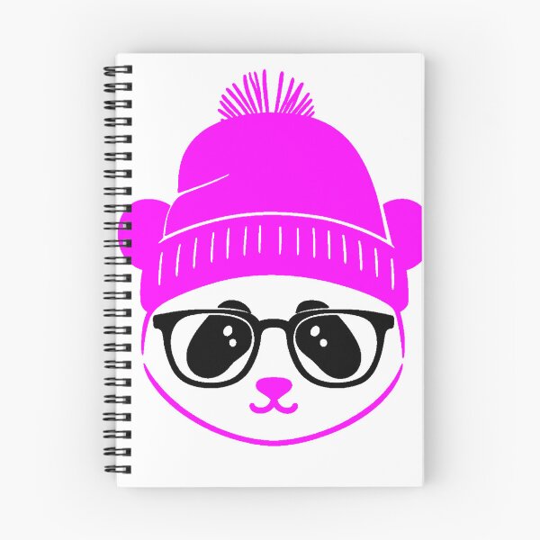 Item preview, Kawaii Panda Hat Glasses Winter Minimalist Nerd designed and sold by AstronautMerch.