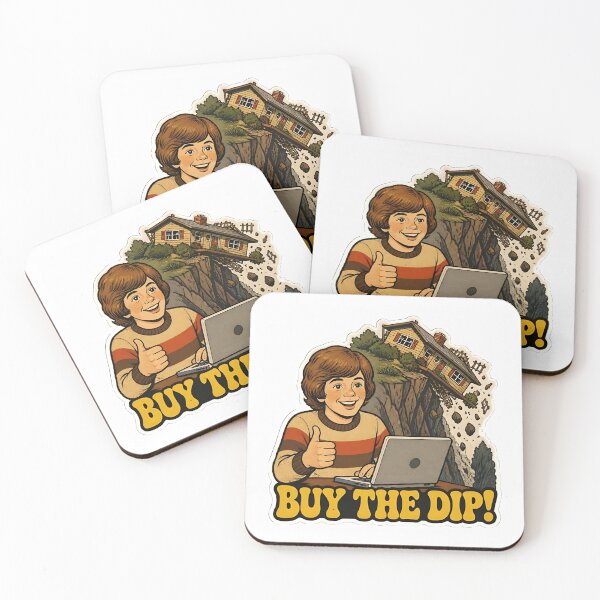Item preview, Retro Investor Boy Buying The Dip Meme designed and sold by RareVisuals.