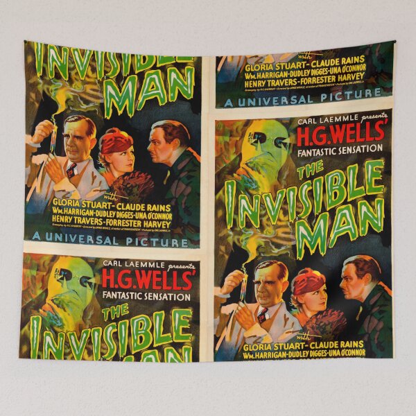 Item preview, The Invisible Man  vintage repro Horror movie Universal Monsters designed and sold by BlueLineLAX.