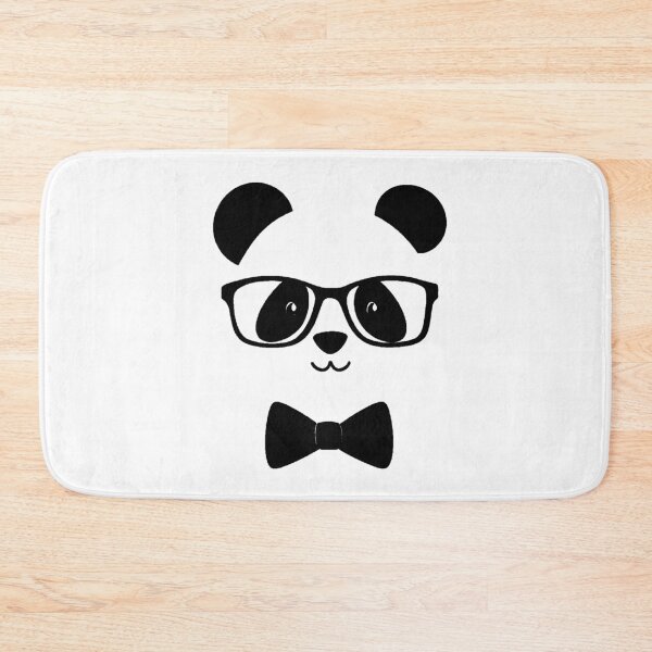 Item preview, Kawaii Panda Glasses Bow Tie Minimalist Nerd Chic designed and sold by AstronautMerch.
