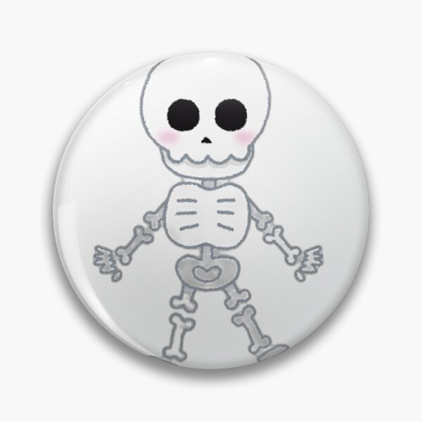 Item preview, Cute Kawaii Skeleton Character Illustration designed and sold by DailyDoodlesBySumbul.