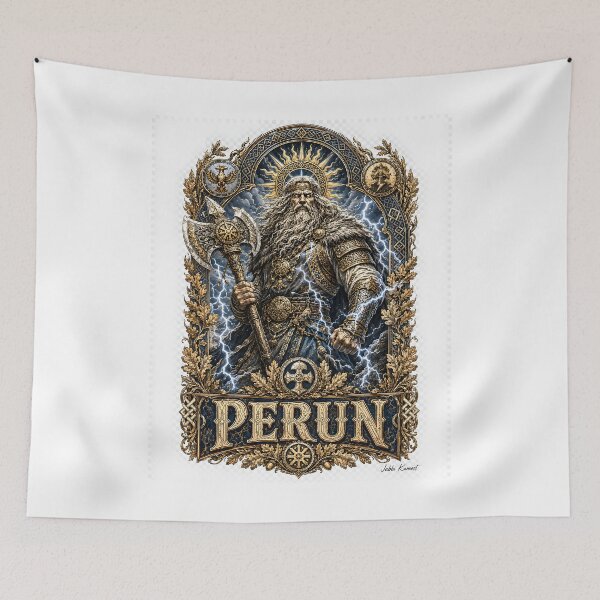 Item preview, Perun Slavic Thunder God designed and sold by JabbiKamost.