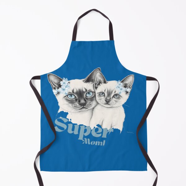 Item preview, Super Mom Siamese Cats Mother and Kitten designed and sold by hoodiehood.