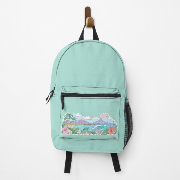 Item preview, Pastel Hawaii Island Landscape Art designed and sold by EmberPageStudio.