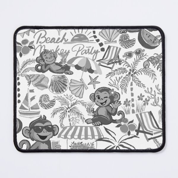 Item preview, Copy of Chilling Monkey - Monochrome Black designed and sold by Fabricatemyart.