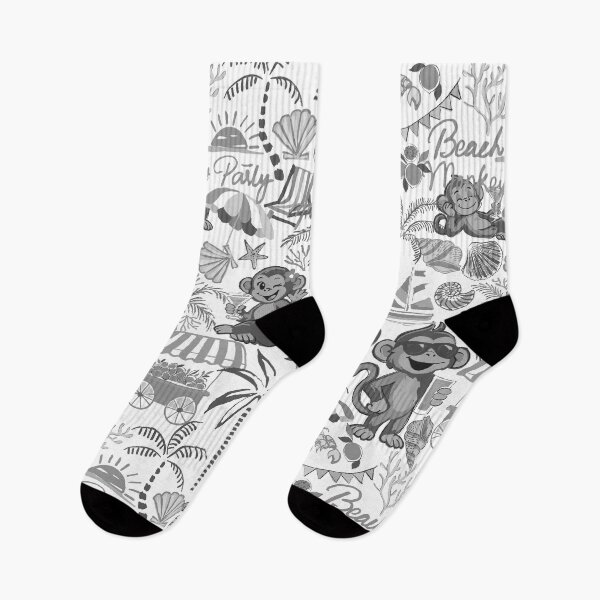 Item preview, Copy of Chilling Monkey - Monochrome Black designed and sold by Fabricatemyart.