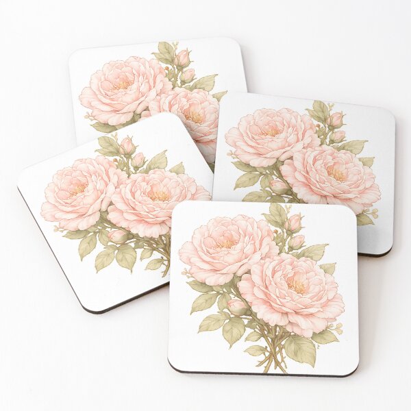 Item preview, Vintage Watercolor Pink Peonies Bouquet   designed and sold by Jaideep Walia.