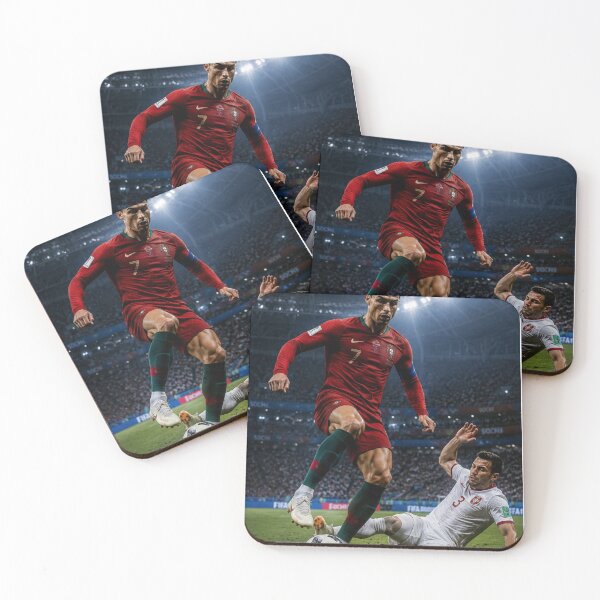 Item preview, Cristiano Ronaldo Step Over Power Dribble Poster designed and sold by mo-carnival.