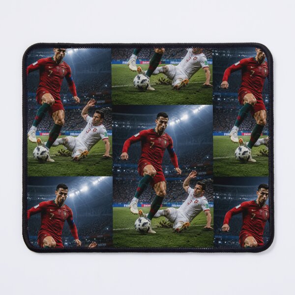 Item preview, Cristiano Ronaldo Step Over Power Dribble Poster designed and sold by mo-carnival.