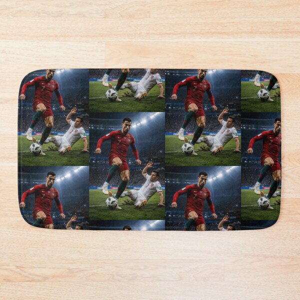 Item preview, Cristiano Ronaldo Step Over Power Dribble Poster designed and sold by mo-carnival.