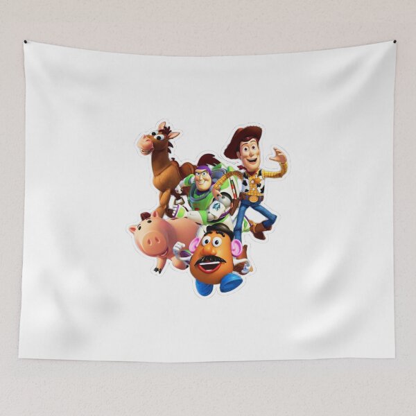 Aperçu de l'œuvre Personnages de Toy Story | Woody, Buzz Hamm, Rex, autocollant inspiré de Pixar créée et vendue par suh shop.