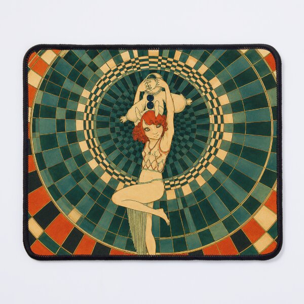 Item preview, Art Deco Poster Vintage Dancer Woman Illustration for Retro Aesthetic Lovers designed and sold by RickE.