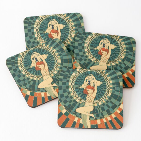 Item preview, Art Deco Poster Vintage Dancer Woman Illustration for Retro Aesthetic Lovers designed and sold by RickE.