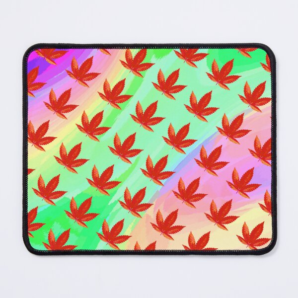 Item preview, Red Cannabis Leaf Pattern | Colorful Rainbow Weed Seamless Design designed and sold by  CannaGranny™ .
