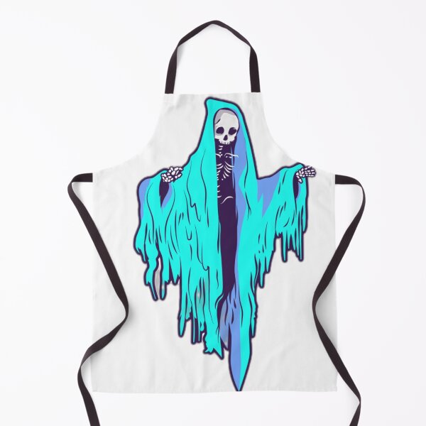 Item preview, Blue Spooky Ghost Fantasy Illustration designed and sold by DailyDoodlesBySumbul.