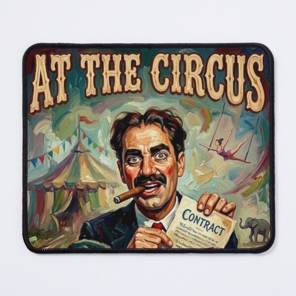Item preview, At the Circus Retro Comedy Cult Classic Tribute Art Movie Poster designed and sold by Art's Diner.