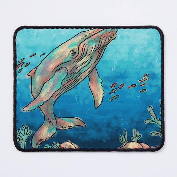 Item preview, Blue Whale, Vibrant watercolour, Animal Collection designed and sold by DoodlingMissy.