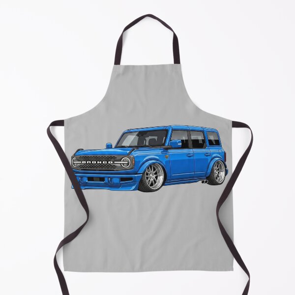 Item preview, Custom 2025 Ford Bronco Badlands Lowered Blue SUV Illustration designed and sold by Motorline44.