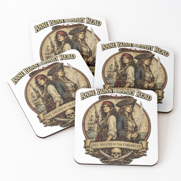 Item preview, Anne Bonny y Mary Read designed and sold by The Past in Threads.