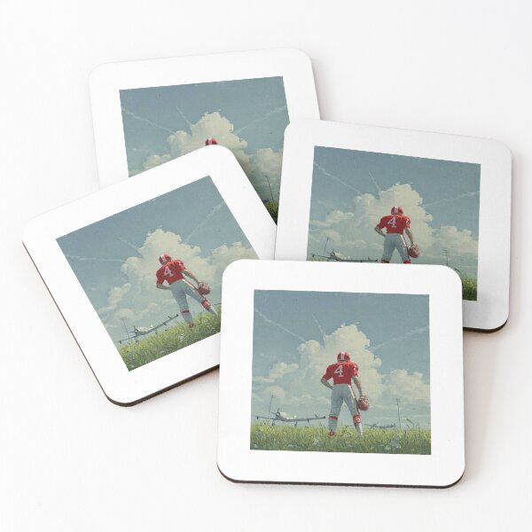 Artikelvorschau, Vintage American Football Quarterback Airfield Art Red Kit entworfen und verkauft von 67prints.