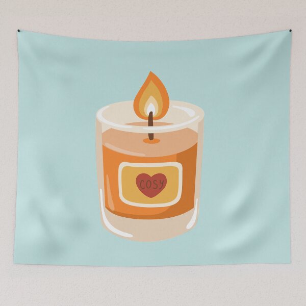 Item preview, Cozy Autumn Candle Illustration designed and sold by EvLip-Artist.
