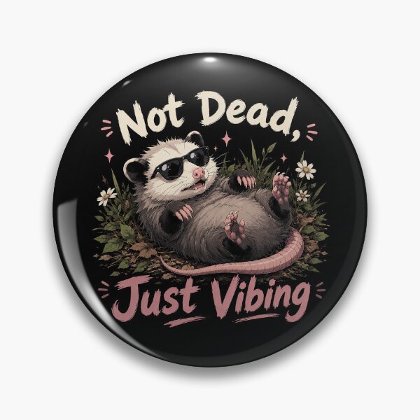 Item preview, Not Dead, Just Vibing Opossum designed and sold by GhoulishGraphX.