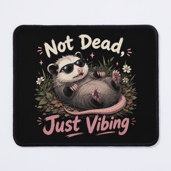 Item preview, Not Dead, Just Vibing Opossum designed and sold by GhoulishGraphX.