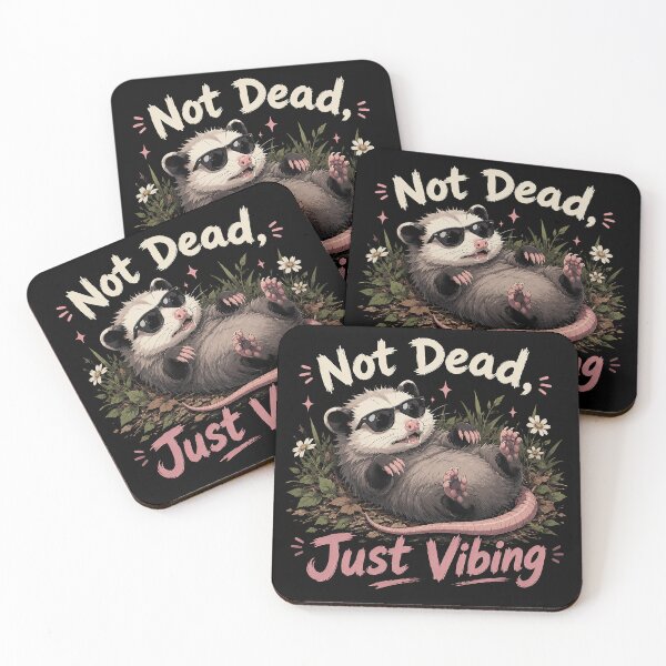 Item preview, Not Dead, Just Vibing Opossum designed and sold by GhoulishGraphX.