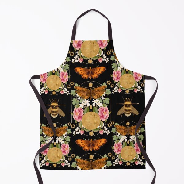 Item preview, Symmetrical Celestial Moth and Full Moon Pattern designed and sold by Grin Katalina Floral Patterns & Cozy Art.
