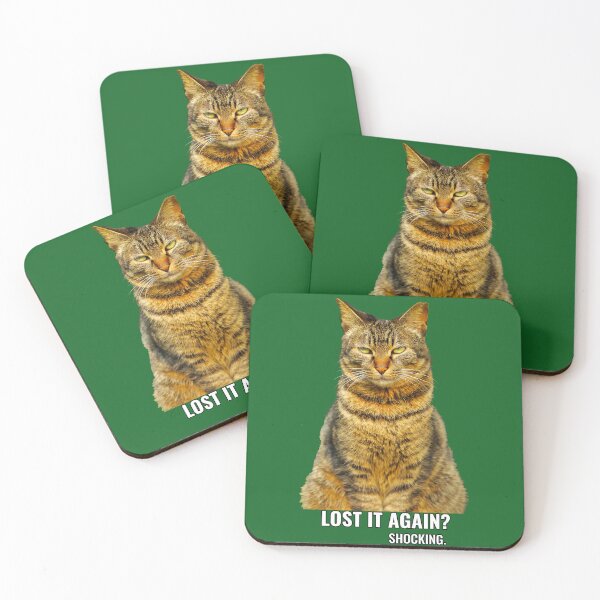 Item preview, Lost It Again? Shocking. Funny Sarcastic Cat designed and sold by Rozzzita7.