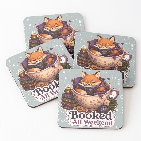 Item preview, Booked All Weekend Fox Reading T-Shirt designed and sold by NarpLTD.