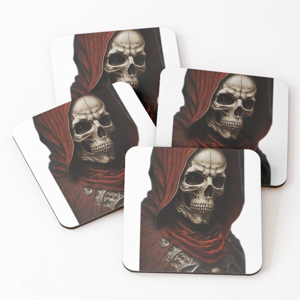 Item preview, Dark Hooded Skeleton Fantasy Portrait designed and sold by DailyDoodlesBySumbul.