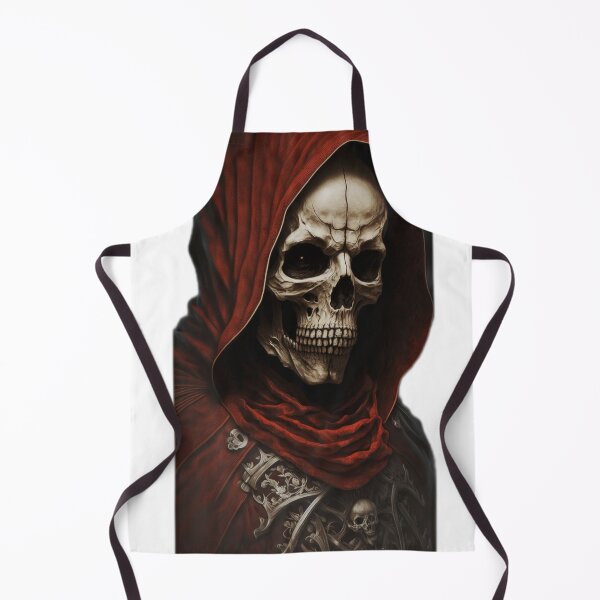 Item preview, Dark Hooded Skeleton Fantasy Portrait designed and sold by DailyDoodlesBySumbul.