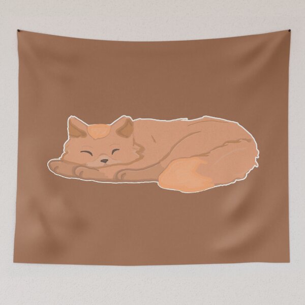 Item preview, sleepy fox designed and sold by wakbu.png.