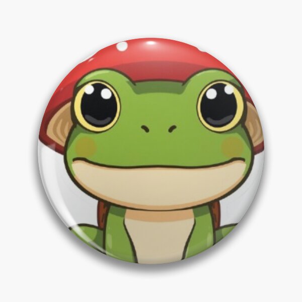 Item preview, Kawaii Mushroom Frog Sticker | Cute Chibi Frog Cottagecore Gift designed and sold by Stylestickers55.