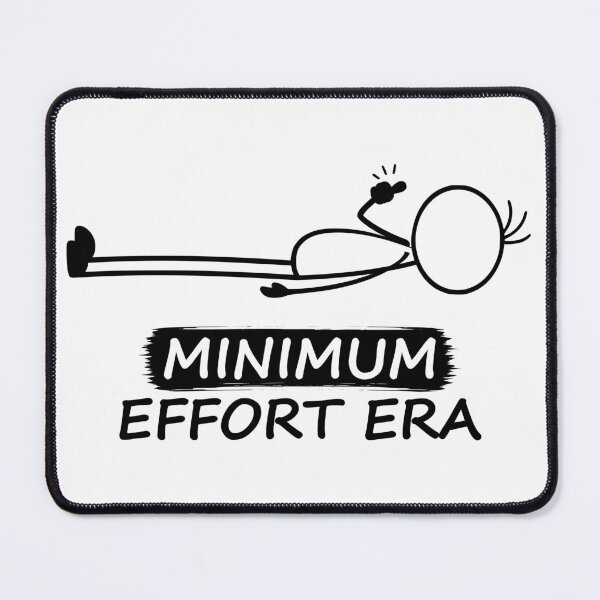 Item preview, Minimum Effort Era Funny Stick Figure designed and sold by Pebl-Co.