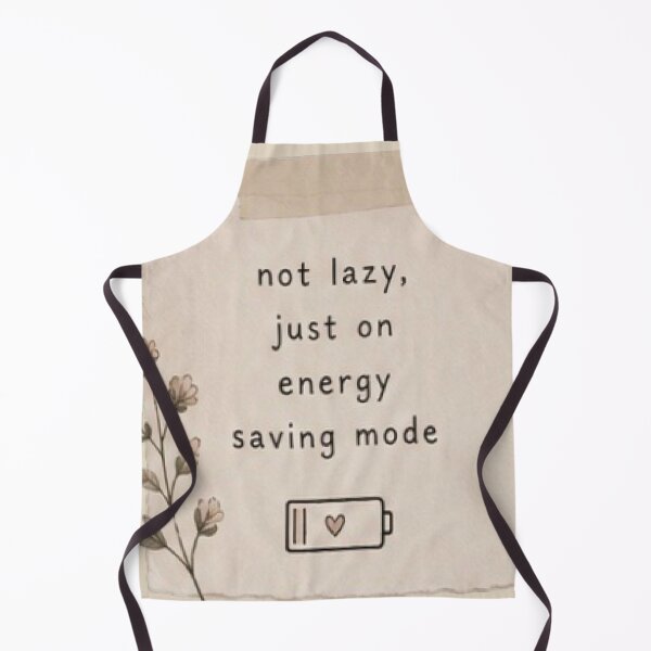 Item preview,     Funny Energy Saving Mode Tote Bag Design | Cute Minimalist Floral PNG designed and sold by Roya10.