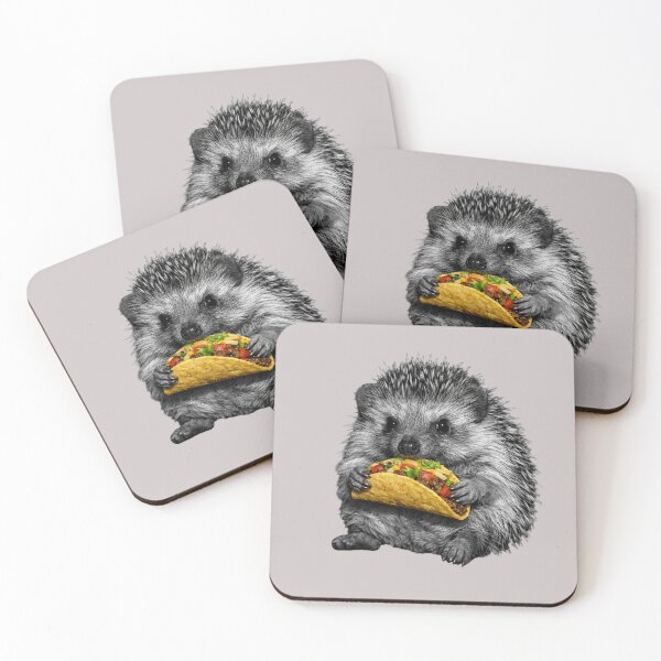 Item preview, Hedgehog Holding a Taco Shirt – Funny Chaos Animal Design designed and sold by Tws-Tees.