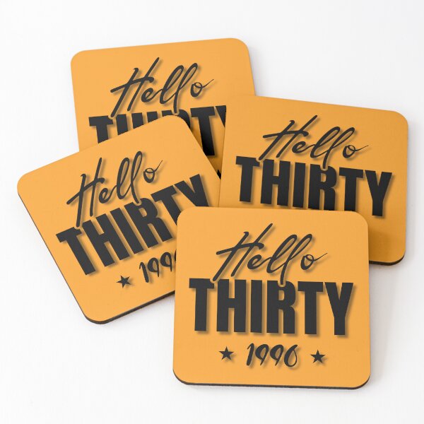 Item preview, Hello Thirty, Born In 1996 30th Birthday Gift. A perfect gift to celebrate your thirtieth birthday with style. Black text version designed and sold by illeN-Art-World.