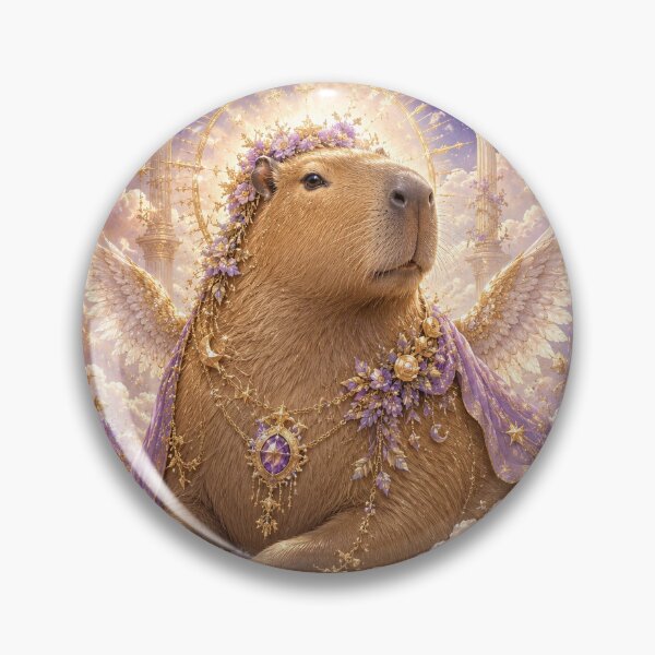 Item preview, Angelic Heavenly Consecrated Capybara designed and sold by Weirdwildco69.