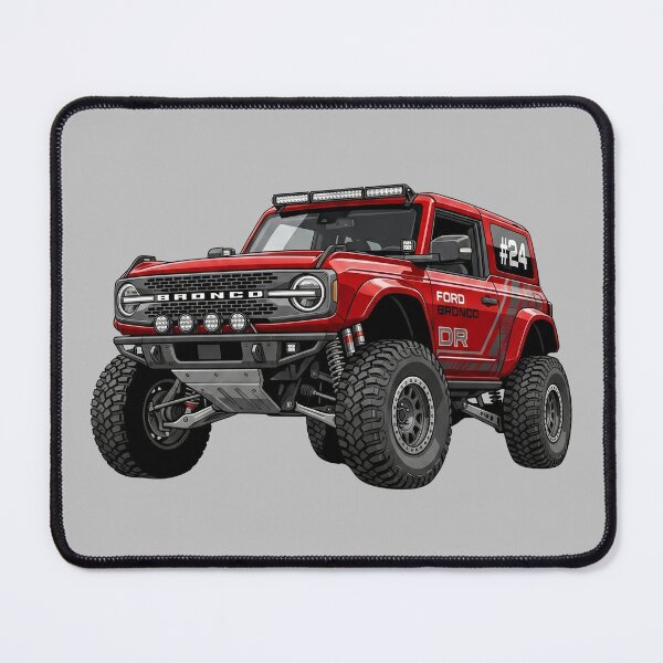 Item preview, Ford Bronco DR Desert Racer Custom Red Offroad Race SUV Illustration designed and sold by Motorline44.