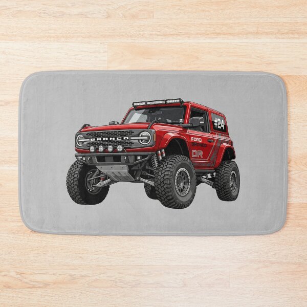 Item preview, Ford Bronco DR Desert Racer Custom Red Offroad Race SUV Illustration designed and sold by Motorline44.