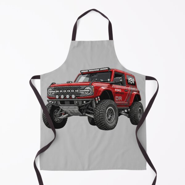Item preview, Ford Bronco DR Desert Racer Custom Red Offroad Race SUV Illustration designed and sold by Motorline44.