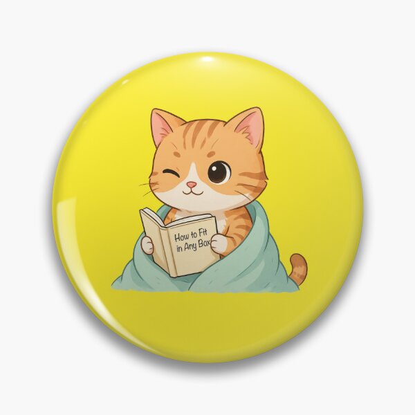 Item preview, Ginger Kitten Reading a Book designed and sold by Tiny Rage Crea.