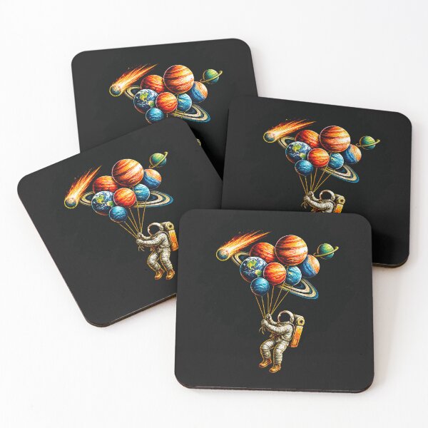 Item preview, Balloon Astronaut Frontier Deep Space Illustration designed and sold by Genius Geek.