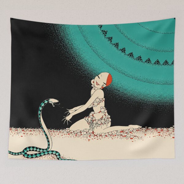 Item preview, Art Deco Illustration Exotic Dancer Snake Vintage Art Lovers designed and sold by RickE.