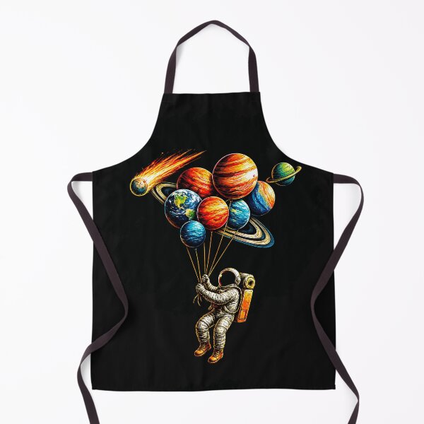 Item preview, Balloon Astronaut Planets Space Illustration designed and sold by Genius Geek.