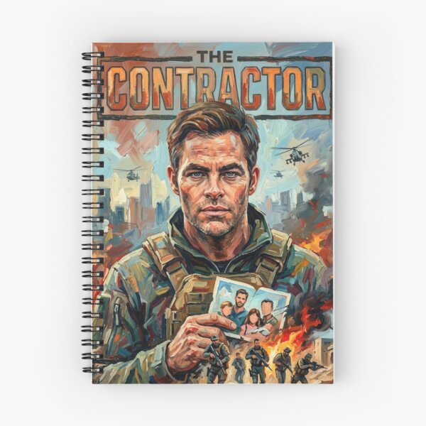 Item preview, The Contractor Retro Military Action Thriller Tribute Art Movie Poster designed and sold by Art's Diner.